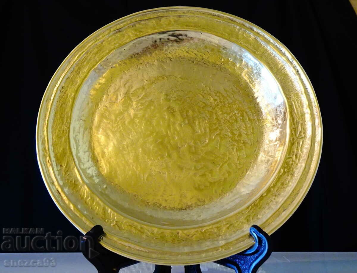 Bronze Plate Collini Austria 215 g, signed Bronze Plate Collini Austria 215 g, signed