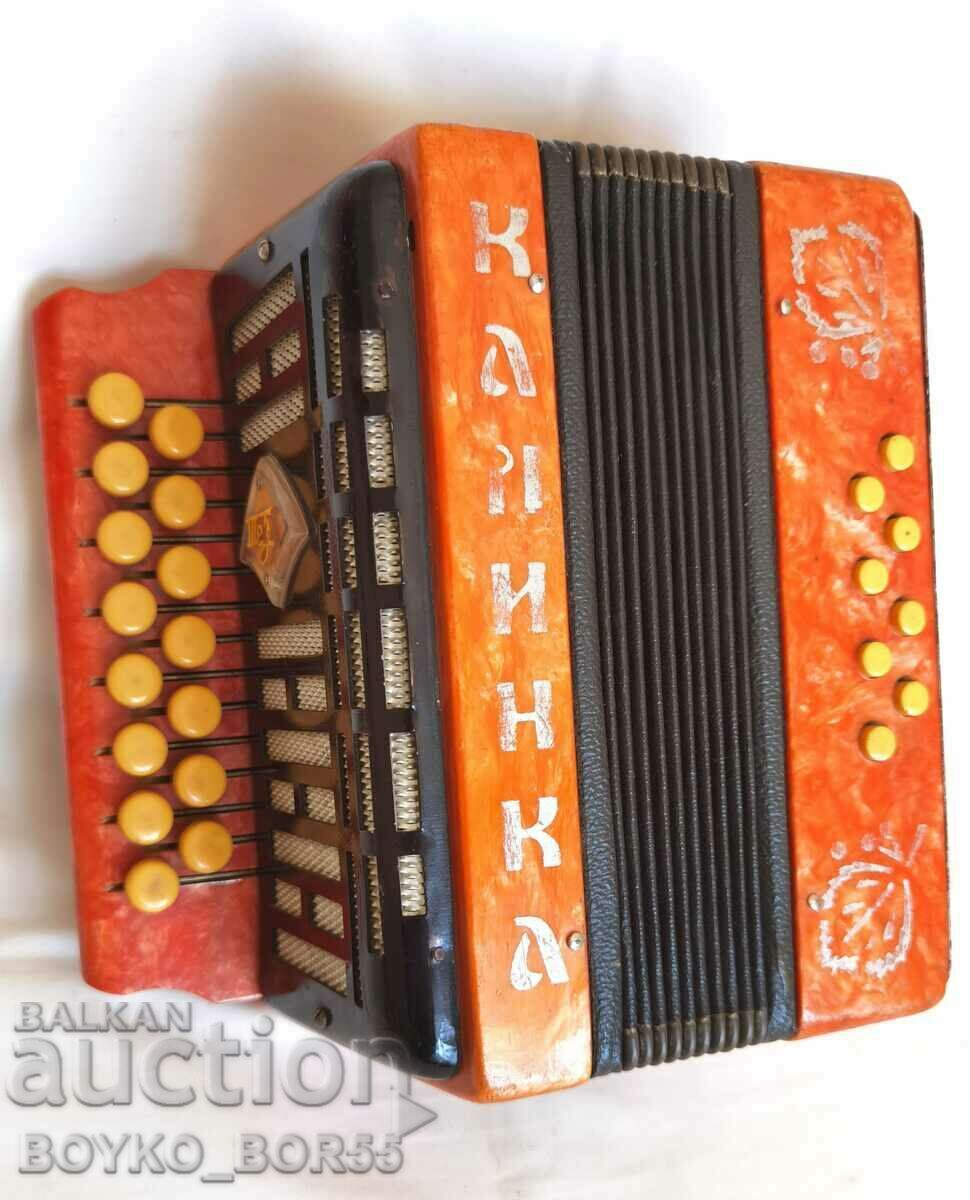 Russian Soviet USSR Soc Children's Accordion "Ladybug"