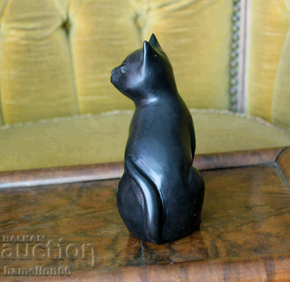 Old bronze sculpture, kitten, patina - 5 Old bronze sculpture, kitten, patina - 5