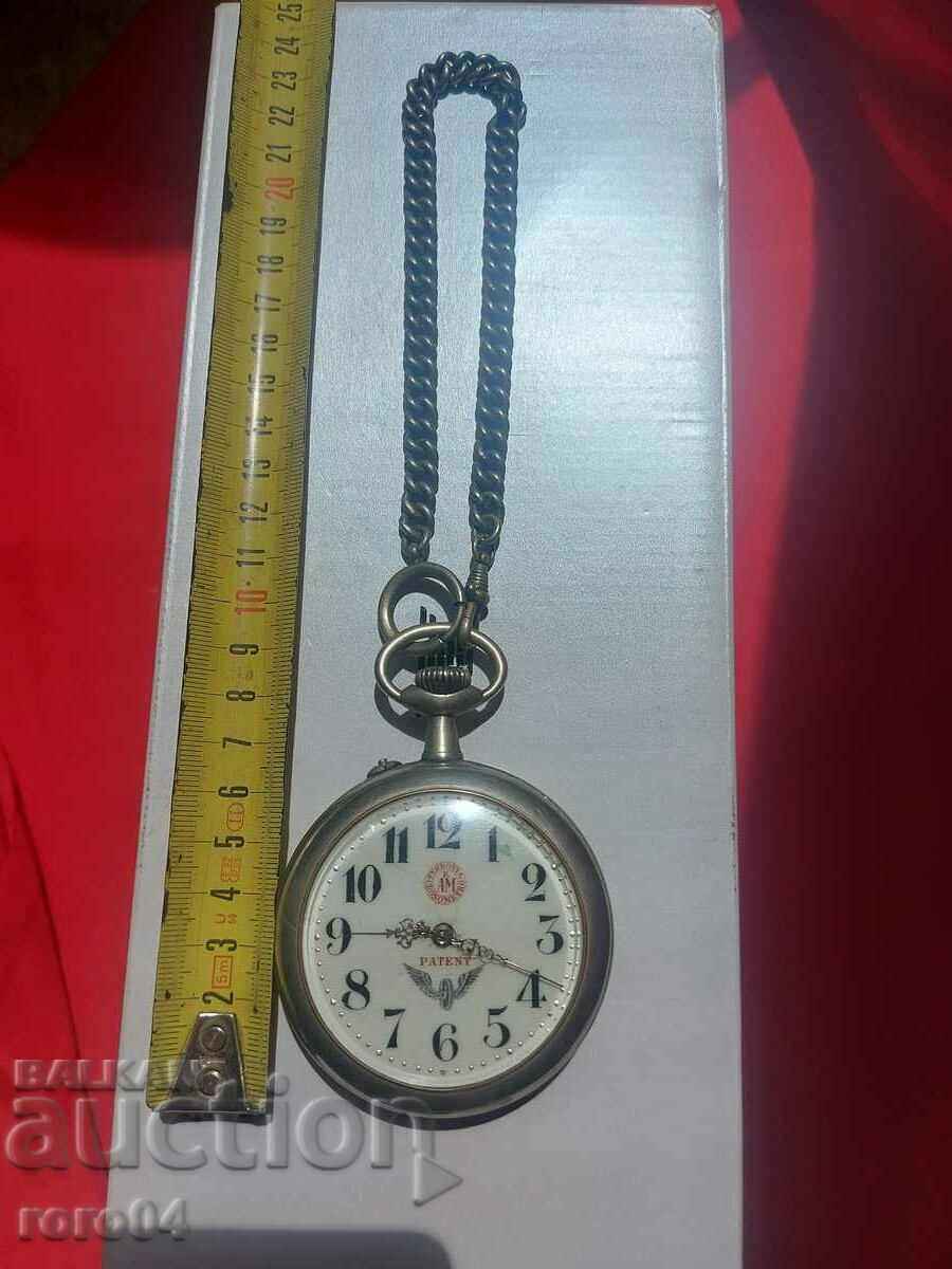 LARGE OLD POCKET WATCH WITH CASE - 7 LARGE OLD POCKET WATCH WITH CASE - 7