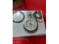 LARGE OLD POCKET WATCH WITH CASE
