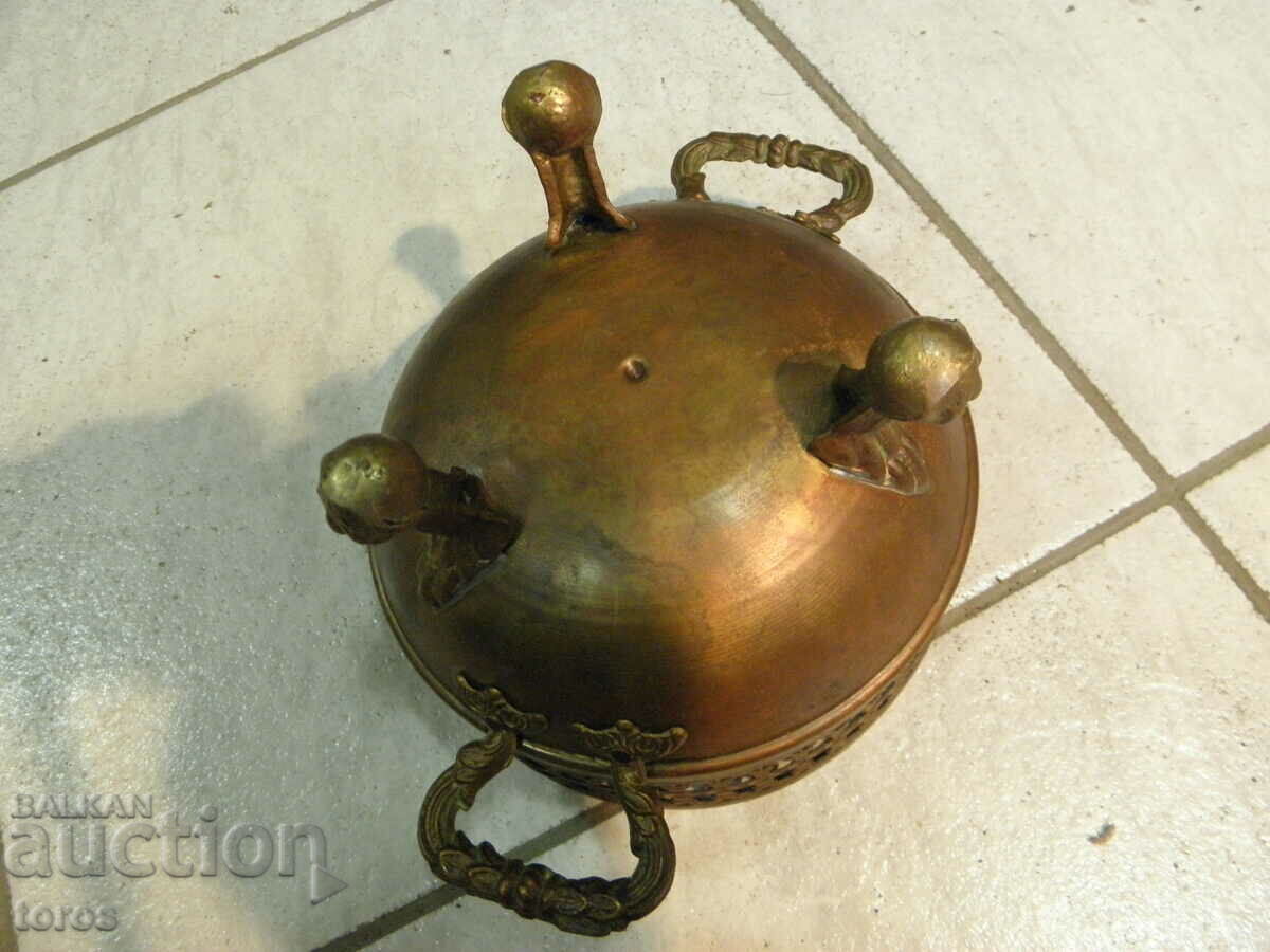 Аукцион Стар месингов съд,фруктиера,бонбониера