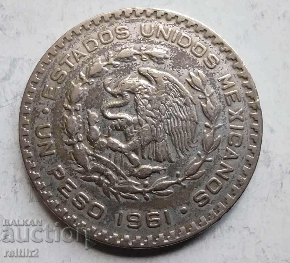 Delivery of 1 peso silver Mexico 1961 Delivery of 1 peso silver Mexico 1961