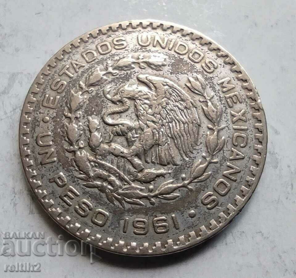 1 peso silver Mexico 1961 - 6 1 peso silver Mexico 1961 - 6