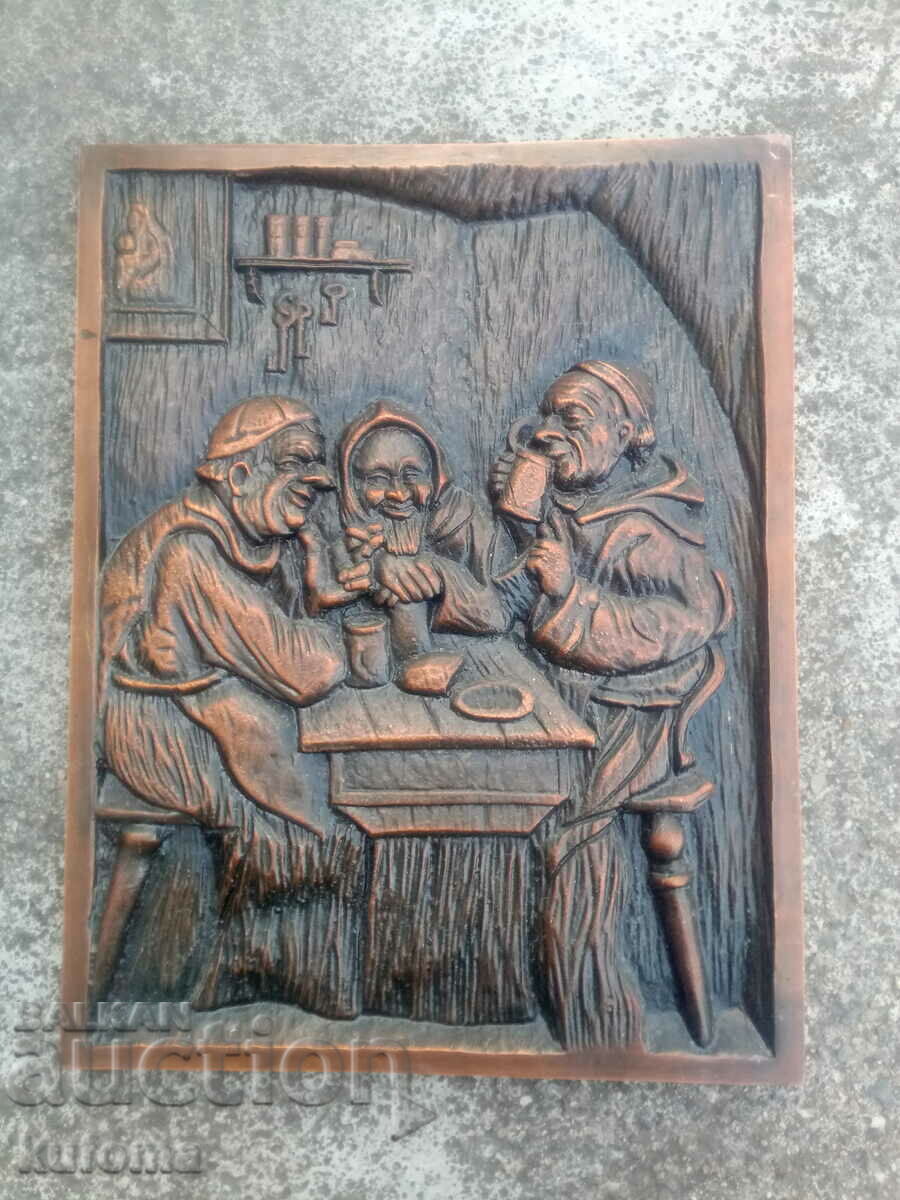 Ανάγλυφη ζωγραφική από μασίφ χαλκό 4,1 κιλά με τιμή 249.99 BGN | € 127.82 Ανάγλυφη ζωγραφική από μασίφ χαλκό 4,1 κιλά με τιμή 249.99 BGN | € 127.82