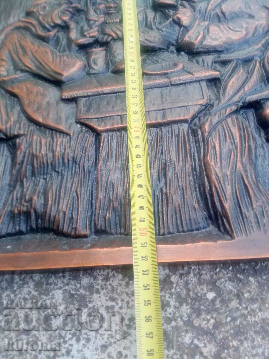 Παράδοση Ανάγλυφη ζωγραφική από μασίφ χαλκό 4,1 κιλά Παράδοση Ανάγλυφη ζωγραφική από μασίφ χαλκό 4,1 κιλά