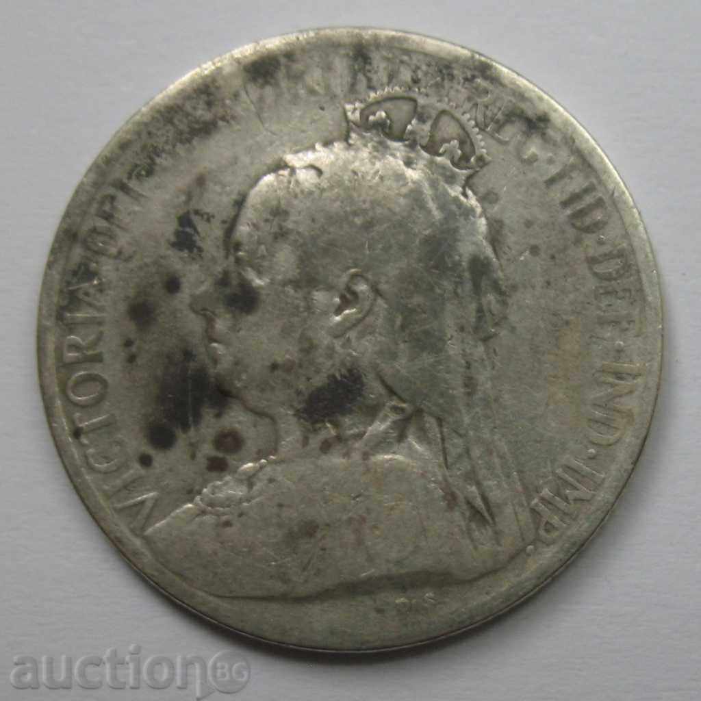 9 piaștri argint Cipru 1901 - monedă de argint rară #4