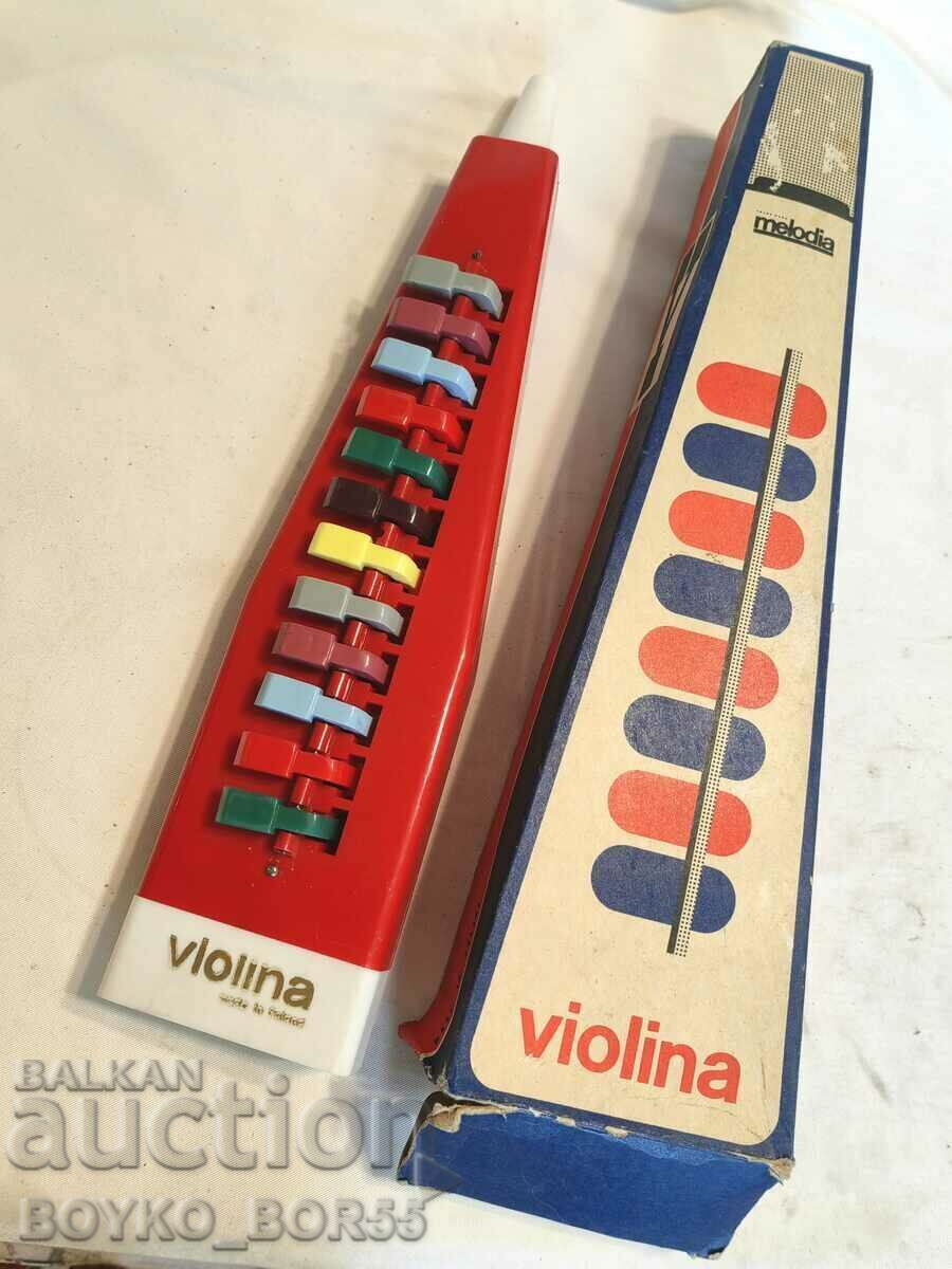 Полски Соц Детски Музикален Инструмент Играч Виолина Violina
