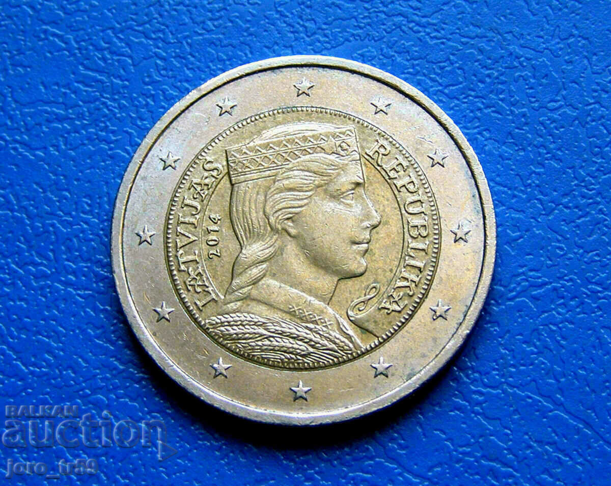 Letonia 2 Euro Euro 2014 - #2