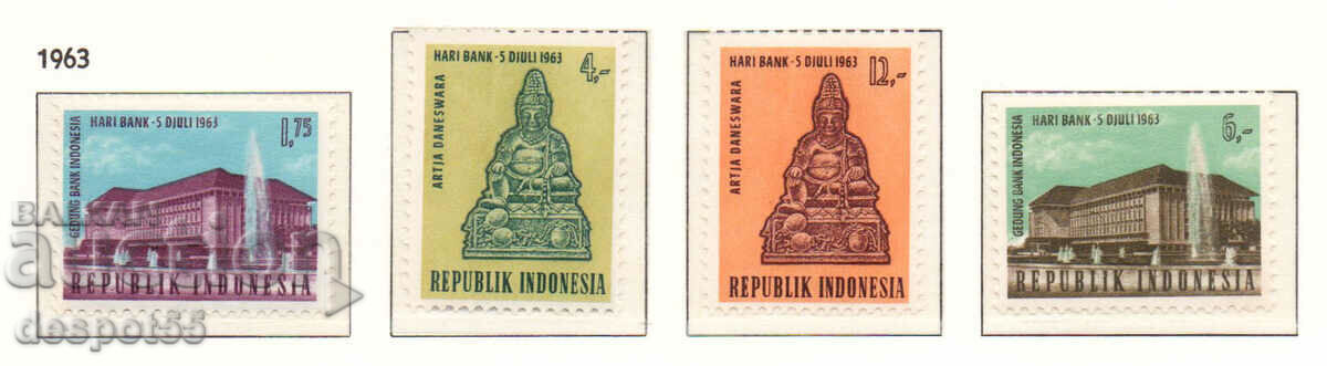 1963. Индонезия. Национален ден на банките.