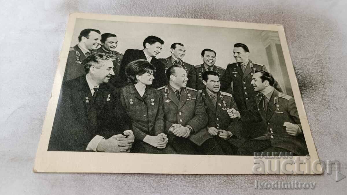 PK Heroes of the Soviet Union pilots - cosmonauts USSR 1966