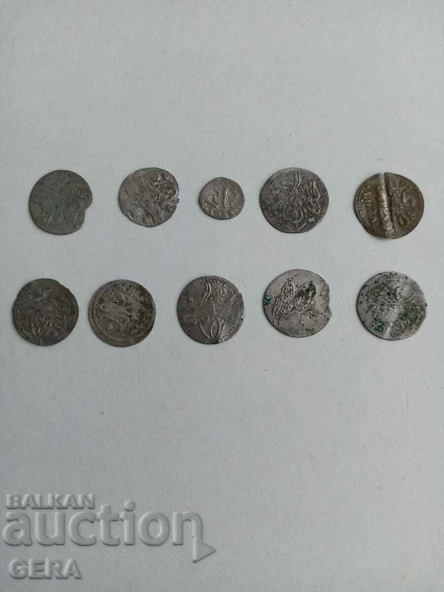 coins and old Turkish coins