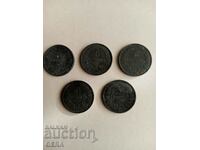 монети 5 стотинки 1917 година