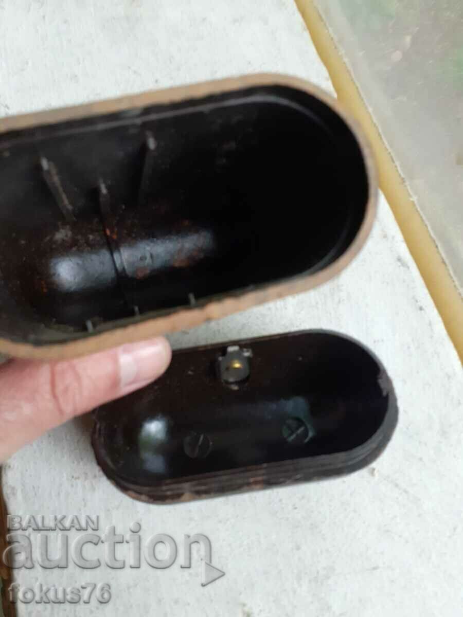 Old bakelite box from a military first aid kit brown - 5 Old bakelite box from a military first aid kit brown - 5