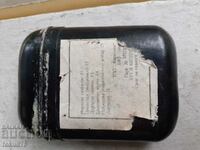 Old bakelite box from a military first aid kit black