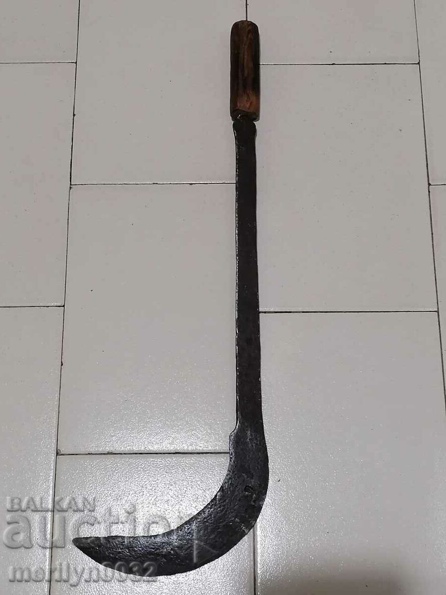 Old forged knife, blade, wrought iron, knife, chopper with price 59.00 BGN | € 30.17 Old forged knife, blade, wrought iron, knife, chopper with price 59.00 BGN | € 30.17