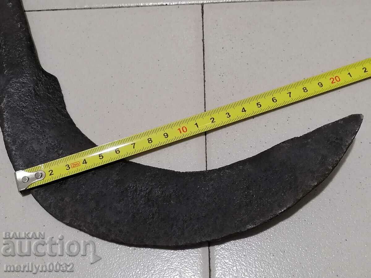 Old forged knife, blade, wrought iron, knife, chopper - 5 Old forged knife, blade, wrought iron, knife, chopper - 5