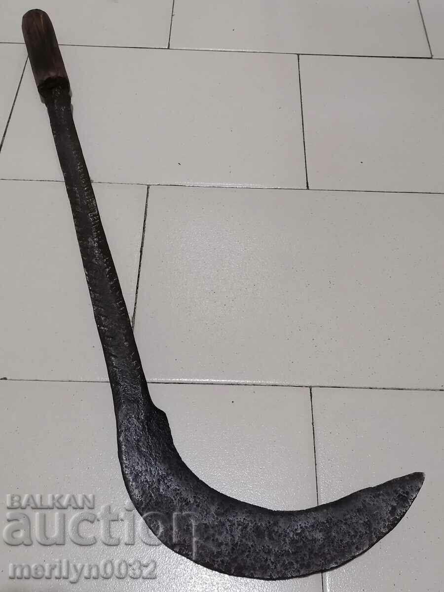 Old forged knife, blade, wrought iron, knife, chopper - 6 Old forged knife, blade, wrought iron, knife, chopper - 6