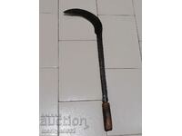 Old forged knife, blade, wrought iron, knife, chopper