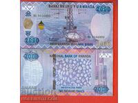 RWANDA RWANDA 2000 2000 Franc issue - issue 2014 NEW UNC