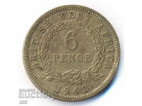 Great Britain - British West Africa - 6 pence 1942