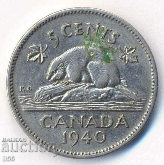 Canada - 5 cents 1940