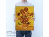 Poster poster Van Gogh sunflowers 48/35cm.