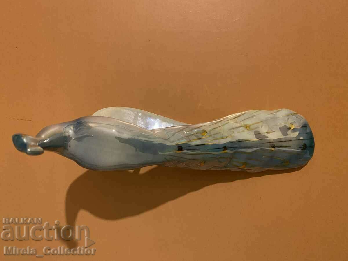 Πορσελάνινη φιγούρα παγώνι πορσελάνινο παγώνι Βουλγαρικό με τιμή 60.00 BGN | € 30.68