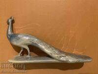 Porcelain figure figure peacock porcelain peacock Bulgarian