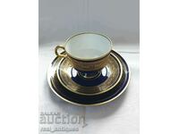 Porcelain set - cobalt and gilding