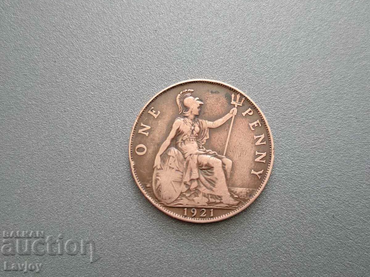 One penny ,, едно пени" 1921 година