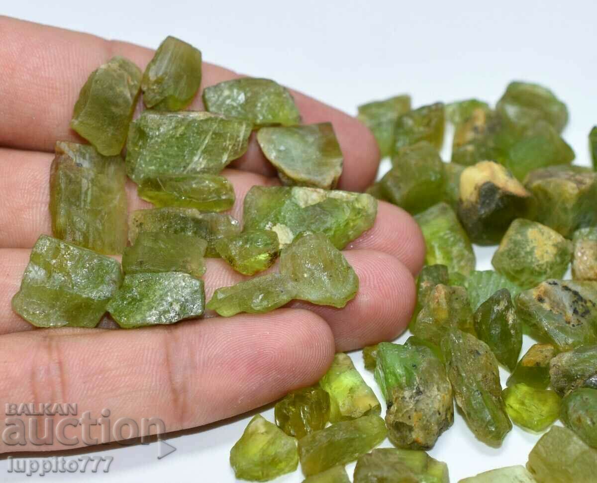 calitate fațetă peridot natural 136 grame - 7