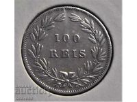 Πορτογαλία - 100 reis 1878 Αγ