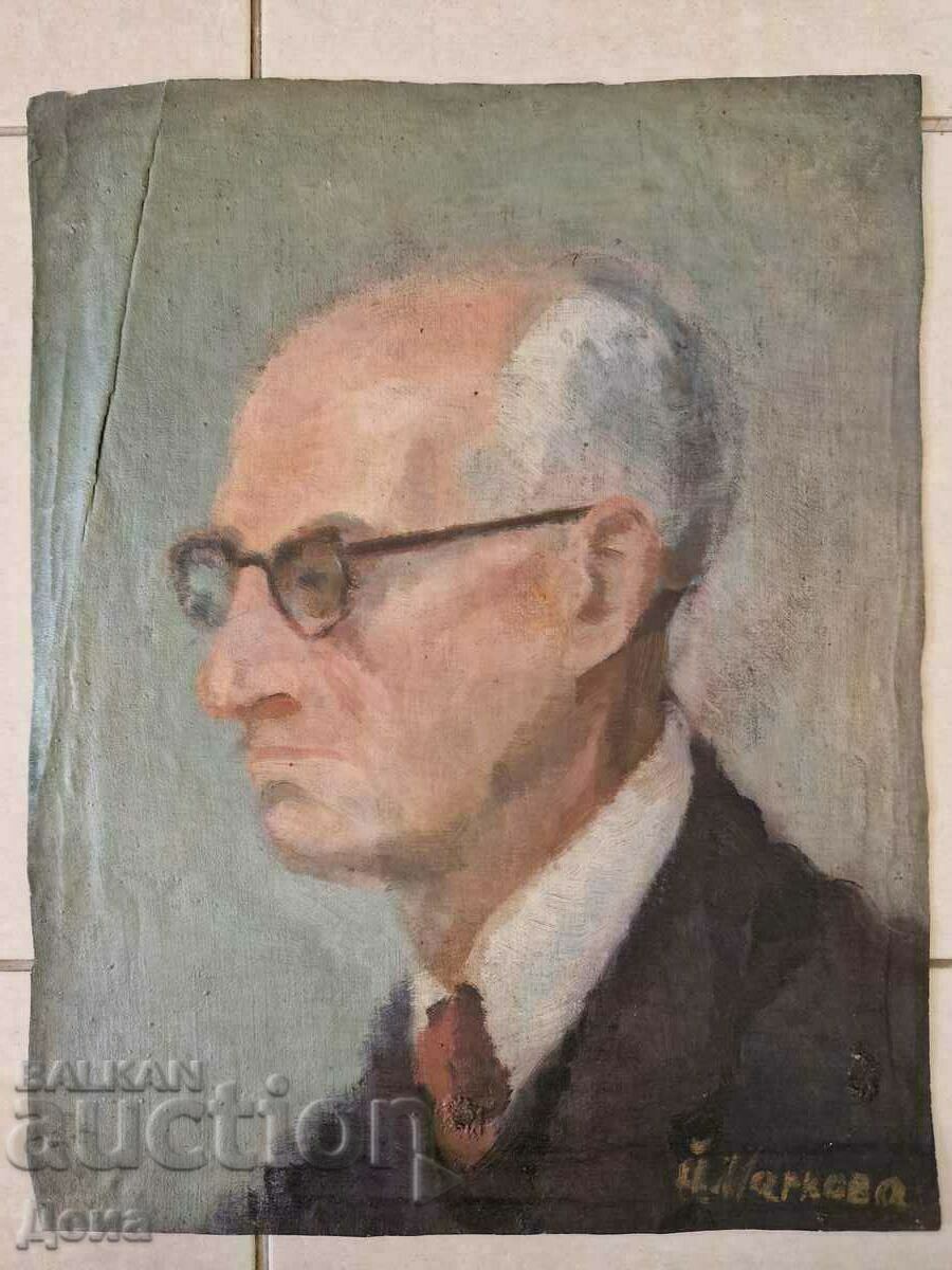 Y. Markova two-faced painting from the 40s.