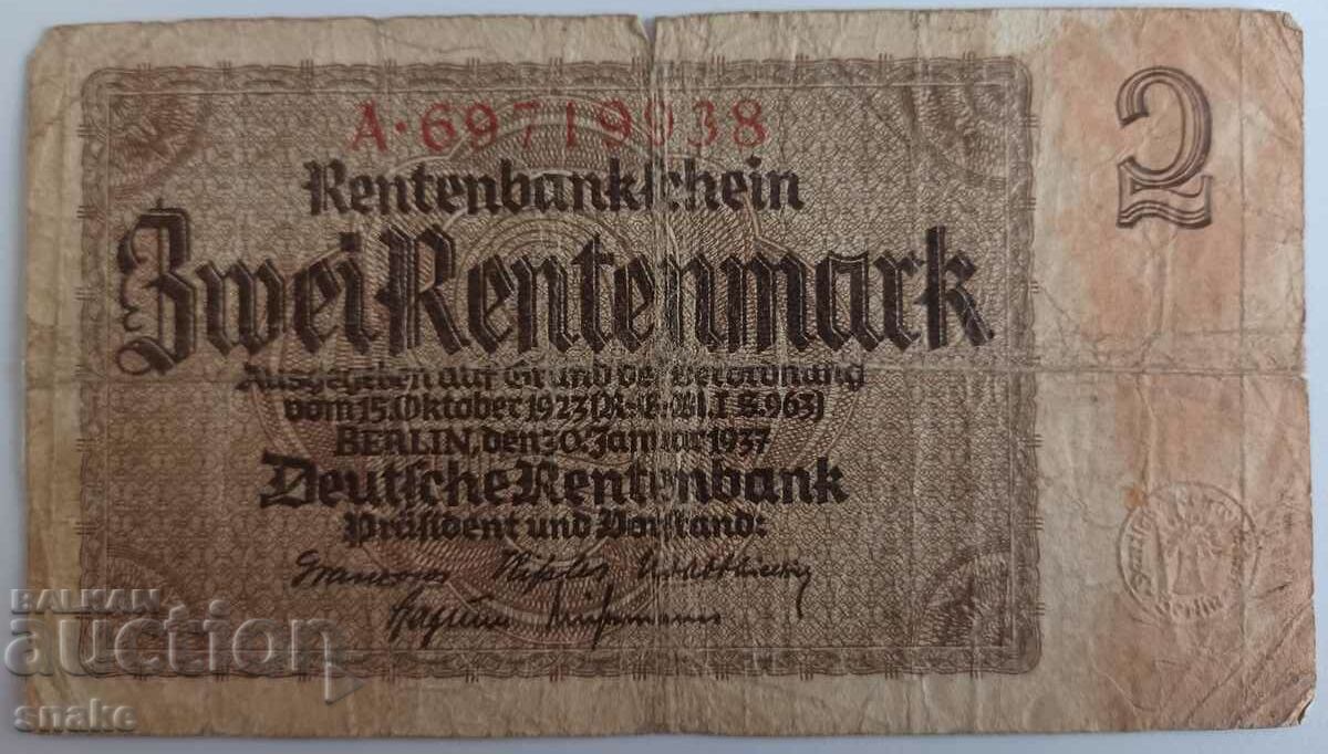 Γερμανία 2 γραμματόσημα 1937