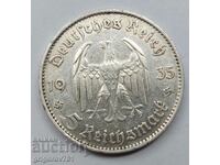 5 марки сребро Германия 1935 D III Райх  сребърна монета №1