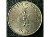 5 pence 1968 Guernsey