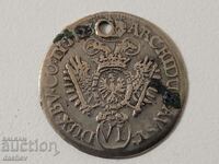 Рядка стара Сребърна Монета Карл VI Австрия 1723