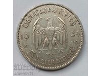 5 марки сребро Германия 1934 A III Райх  сребърна монета №5
