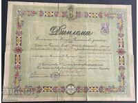3459 Regatul Bulgariei Diploma de ofițer Școala militară 39-lea VP