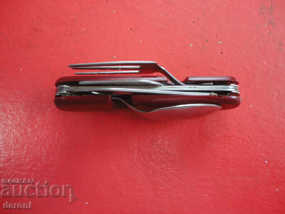 Great German tourist knife with fork and spoon - 6 Great German tourist knife with fork and spoon - 6