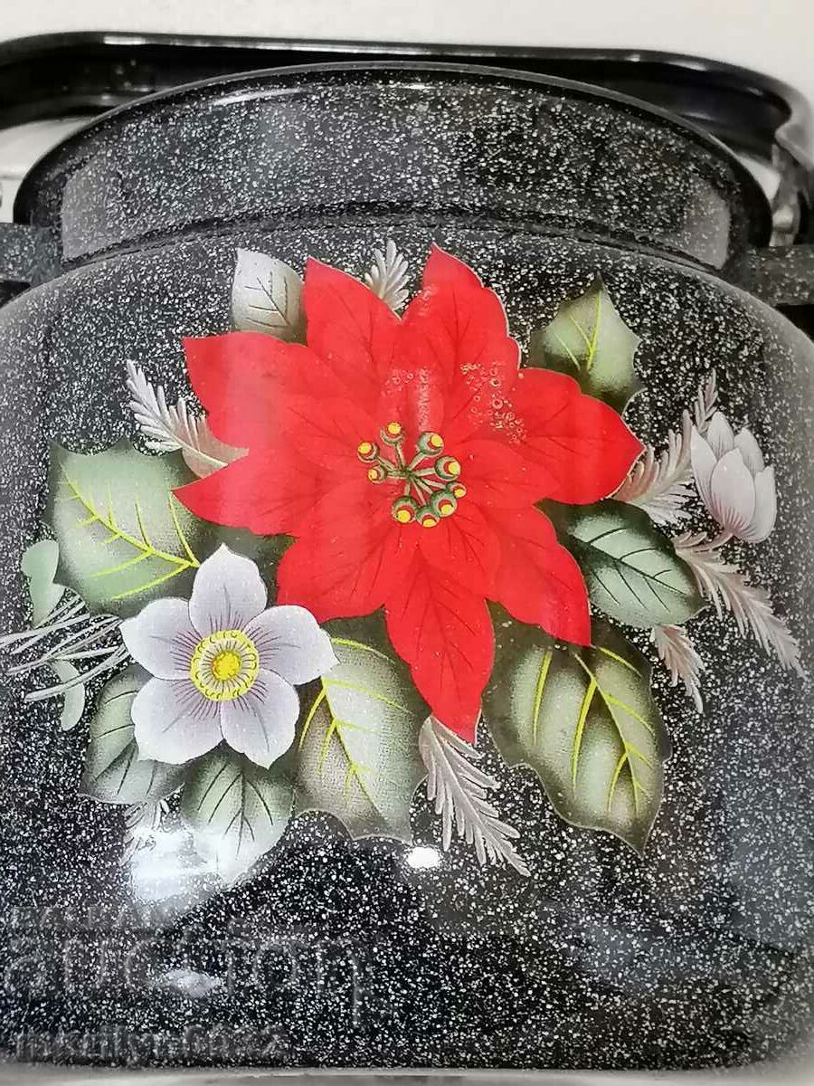 Enameled teapot from the Sotsa, a vessel with enamel, USSR - 7 Enameled teapot from the Sotsa, a vessel with enamel, USSR - 7