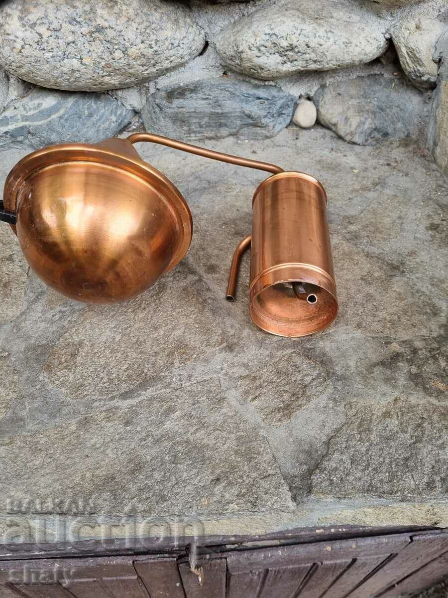 Χάλκινο μοντέλο φυτού τριαντάφυλλου. Ένα καζάνι κονιάκ. - 6 Χάλκινο μοντέλο φυτού τριαντάφυλλου. Ένα καζάνι κονιάκ. - 6