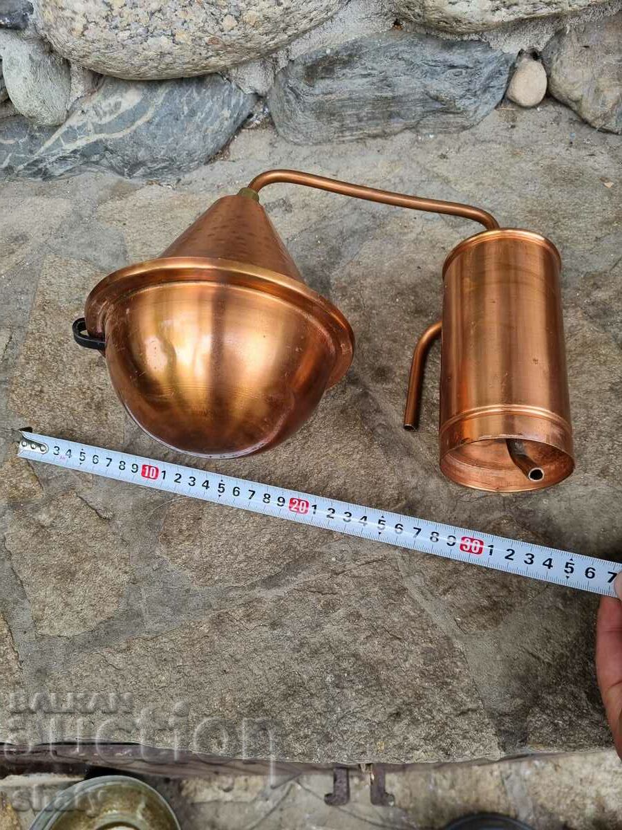 Χάλκινο μοντέλο φυτού τριαντάφυλλου. Ένα καζάνι κονιάκ. - 7 Χάλκινο μοντέλο φυτού τριαντάφυλλου. Ένα καζάνι κονιάκ. - 7