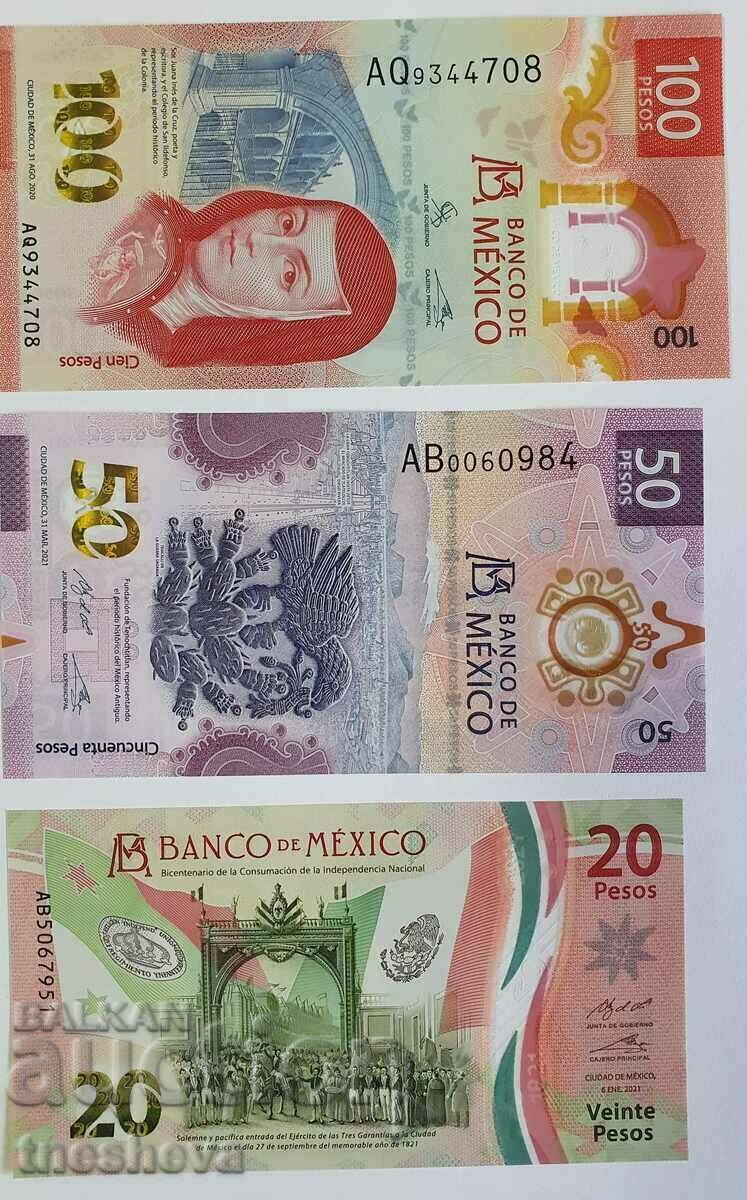 SET MEXICO 20 + 50 + 100 PESO 2021
