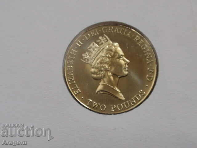 Delivery of envelope with coin and stamps Great Britain 2 pounds 1996 Euro '96 Delivery of envelope with coin and stamps Great Britain 2 pounds 1996 Euro '96