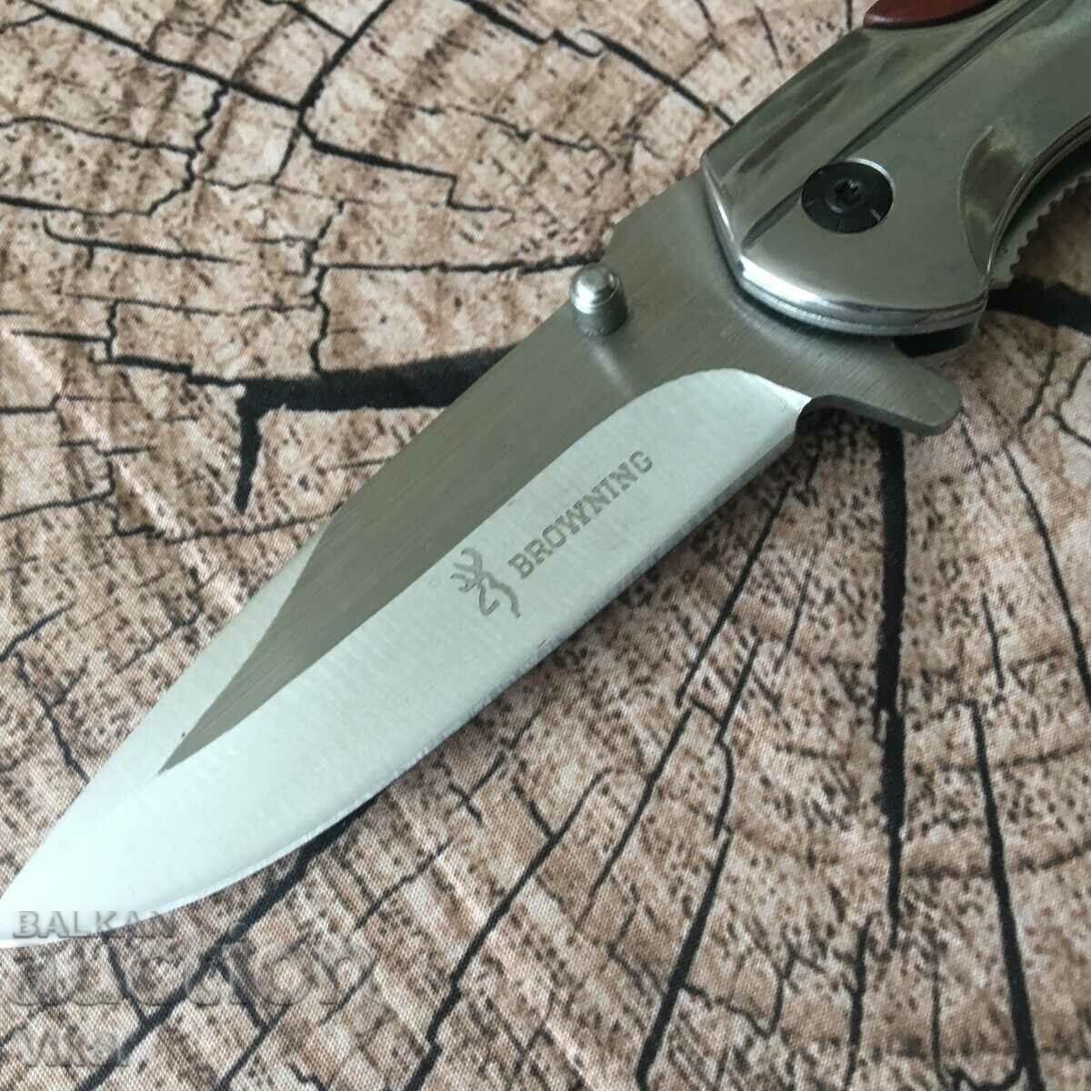 Browning TV 1474- Folding automatic knife 102x228 mm with price 18.50 BGN | € 9.46