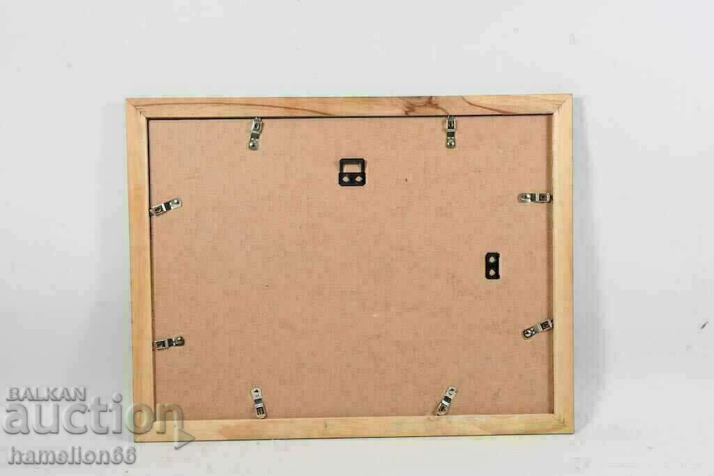 Watercolor, figural composition, billiards, bar scene - 5