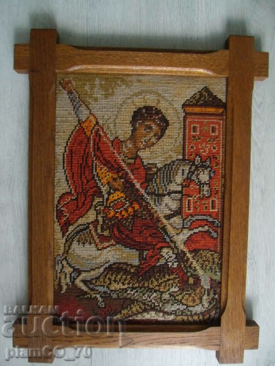 No.*6978 old tapestry "Saint George the Victorious" - 5 No.*6978 old tapestry "Saint George the Victorious" - 5