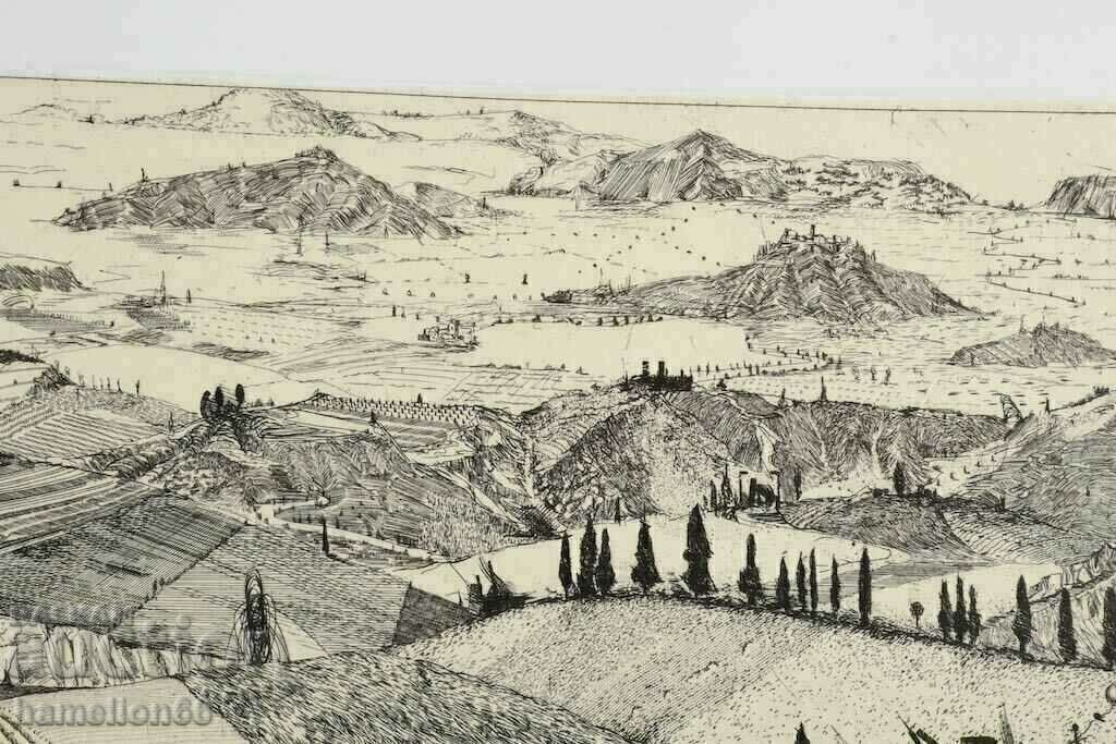 Large print, etching, artist Maurilio Minuzzi 1983 - 5